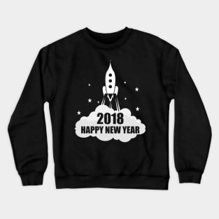 Happy New Year Rocket 2018 Year of the Dog Crewneck Sweatshirt